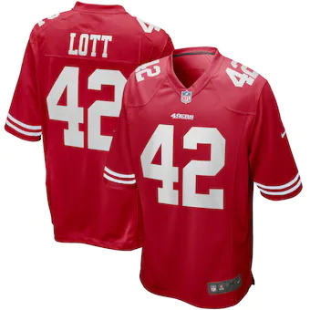 mens nike ronnie lott scarlet san francisco 49ers game reti